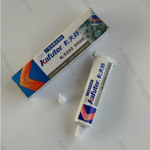5pcs Kafuter 80g K-5202 thermal silica CPU heat silicone LED light special glue thermal conductivity 0.8 gray