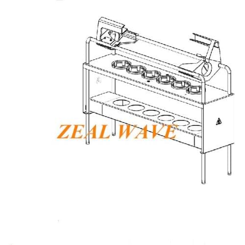 BUCHI 6x300mL Sample Tube Holder 11055248