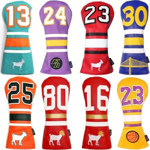 Golf Driver Headcover With Tail For Man Women PU Leather Cartoon Style Lovely Golf Driver Cover