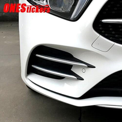 For Mercedes Benz A Class W177 A180 A200 A220 A250 2019-2021+ Car Accessories Front Fog Lamp Lights Trim Cover Decoration Strips