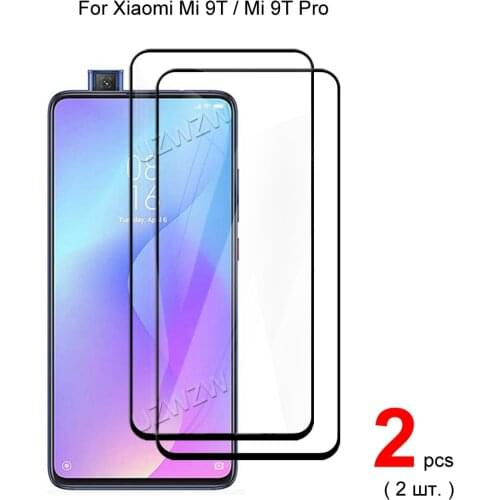 2pcs For Xiaomi Mi 9T Pro / Mi 9T Glass Full Cover Tempered Glass Screen Protector Protective Glass For Xiaomi Mi 9T Pro