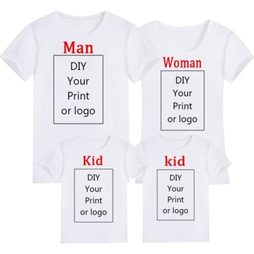 Customized Print T Shirt Mens/Womens/Childs DIY Your Like Photo or Logo White Top Tees Modal T shirt Size S-4XL