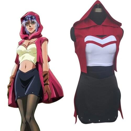 Anime JoJos Bizarre Adventure Mariah Cosplay Costume Uniform Suit Halloween Carnival Costumes