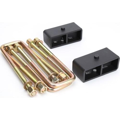 KSP 2'' /3"Rear Leveling Lift Block Kit and Lift U Bolts for Toyota Tundra Tacoma 2005-2017 2WD/4WD
