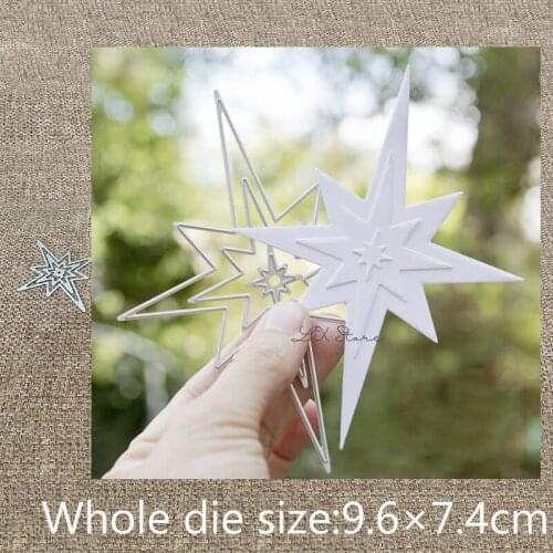 XLDesign Craft Metal Cutting Die cut dies 3pcs star decoration scrapbook Album Paper Card Craft Embossing die cuts