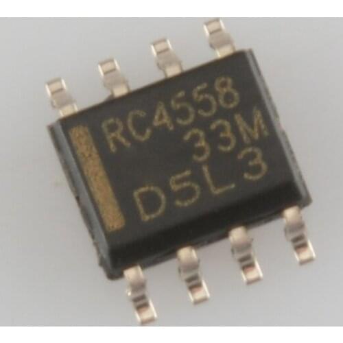 New original RC4558DR RC4558 patch SOP8 operational amplifier chip
