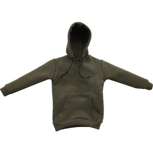 1/6 Scale Solid Hooded Sweatshirt Clothes Accessories for 12 Inch , Male Action Figure