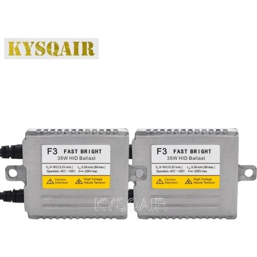 KYSQAIR Original F3 Car Headlight HID Conversion Ballast 35W DLT Slim HID Xenon Ballast Ignition Block For Auto Headlamp Bulb