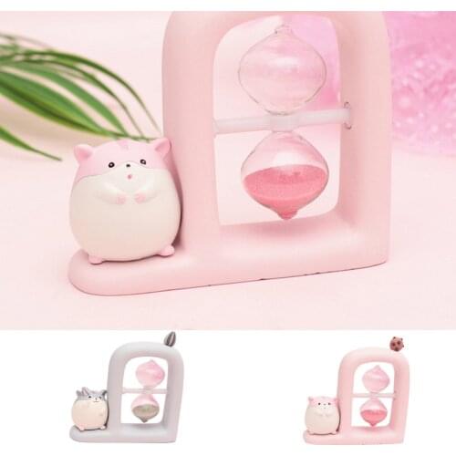 Sand Clock Unique Resin Hourglass Home Decoration Cartoon Animal Desktop Sand Clock Timers Sandglass New Year Children Gift