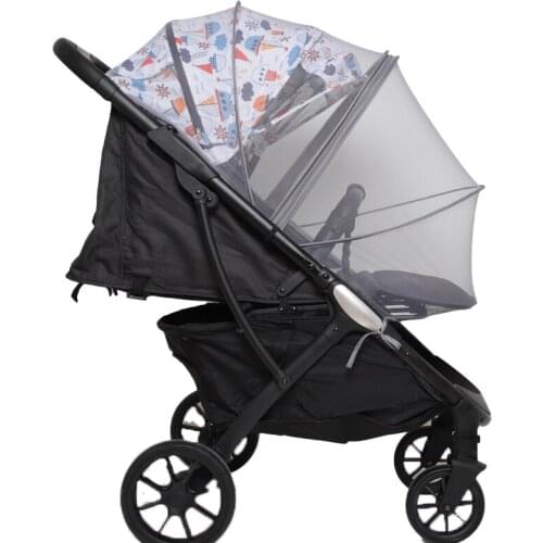 Full Cover Mosquito Net For Baby Strollers Fly Insect Safety Protection Nets Infants Pushchair Summer Mesh Stroller Accessories