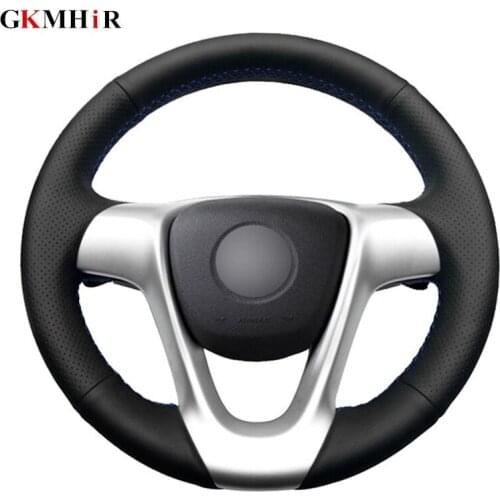 DIY Black Steering Wheel Cover Soft Artificial Leather Car Steering Wheel Cover for Smart Fortwo 2009-2013 Smart Forjeremy 2013
