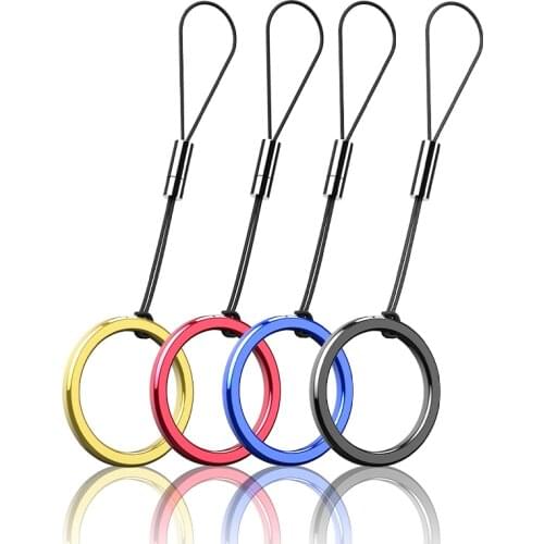 Detachable Metal finger ring Lanyard For iPhone Samsung xiaomi phone case Camera GoPro USB Flash Drives Keys ID Card Universal