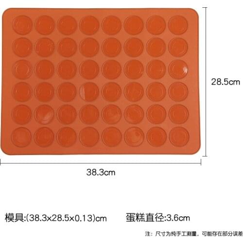 Silicone Macaroon Pastry Oven Chocolate Mould Mat 48-Cavity DIY Cake Mold Baking Mat Useful Tools Cake Tools Bakeware