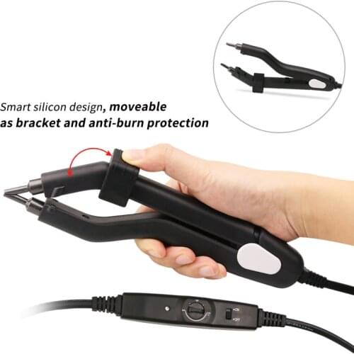 Quality Black Heat Hair Connector KIT 220 degree L-601 Temperature Controllable Heat Iron fast hot iron