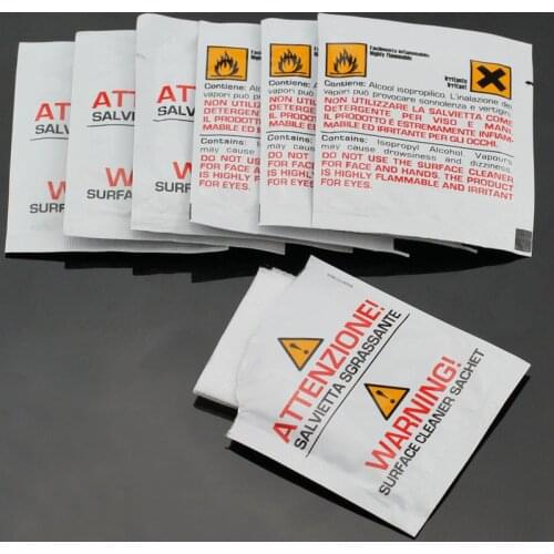 Fiber cleaning cloth alcohol wet cloth dust paper Pre-wet phone lens cloth 100pcs/200pcs