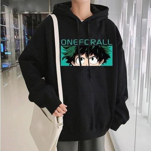 Japanese Anime My Hero Academia Cartoon Hoodies Men Boku No Hero Academia Warm Streetwear Graphic Cool Sweatshirt Women Hoodies