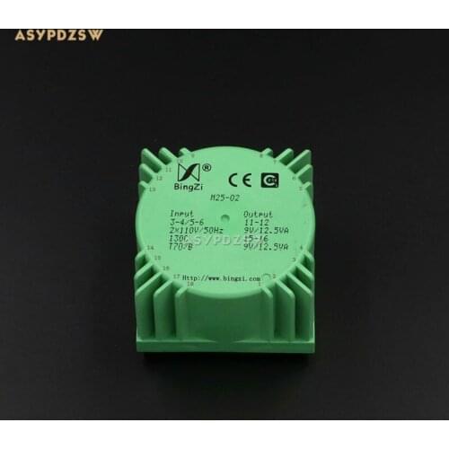 25VA Green Square 25W Sealed toroidal transformers M25-02 Output voltage AC dual 9V(2*9V)