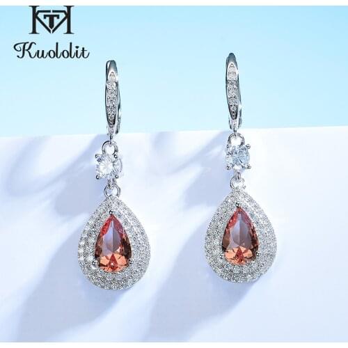 Kuololit Diaspore Gemstone Clip Earrings for Women Solid 925 Sterling Silver Gemstone Color Change Stone Fashion Christmas Gift