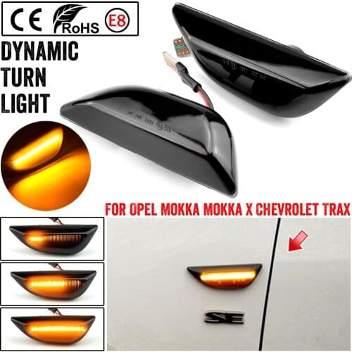 2Pcs Side Marker Light For Opel Mokka X 2012-2020 For Chevrolet Trax For Buick Encore 2013-2020 LED Dynamic Turn Signal Blinker