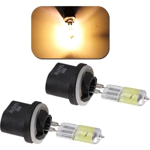 2PCS 880 889 H27W Halogen Bulbs 27W PGJ13 Headlights Car fog lamps day light running Car Light Source parking DRL Yellow Amber