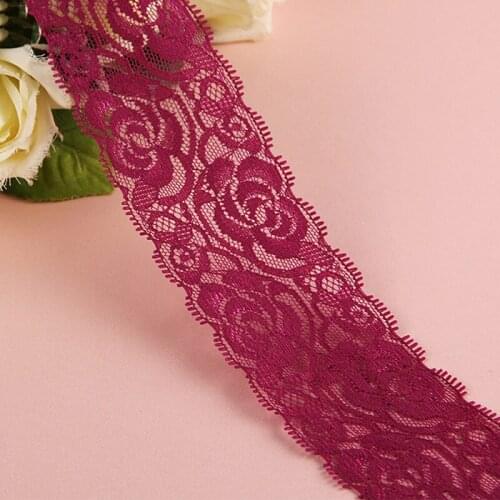 2Yards 6cm Width Stretch Lace Trim Materials DIY Handmade Sewing Garment Underwear Home Textile Material Accessories