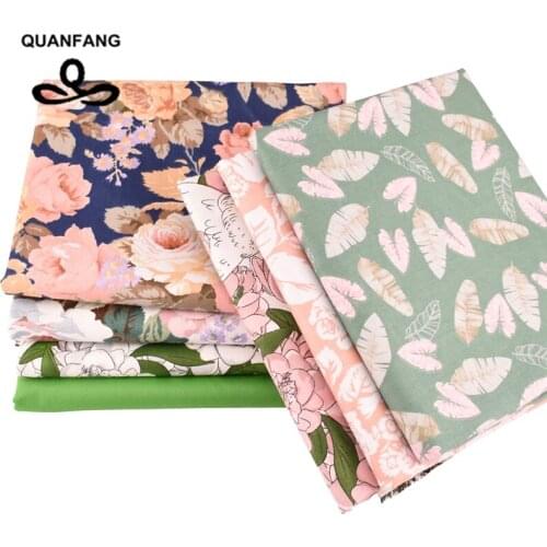 7pcs/Lot,Twill Cotton Fabric For Patchwork Tissue Cloth Handmade DIY Quilting Sewing,Baby&Childrens Sheets Material 40X50cm