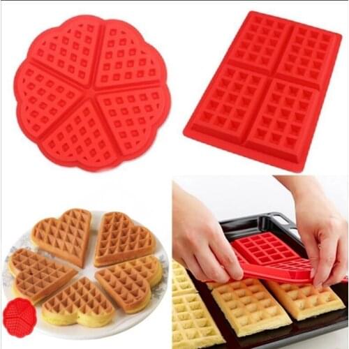 Non-stick Waffle Mold For Kids Silicone Cake Mould Waffle Makers Bakeware Set Silicone Baking Mold