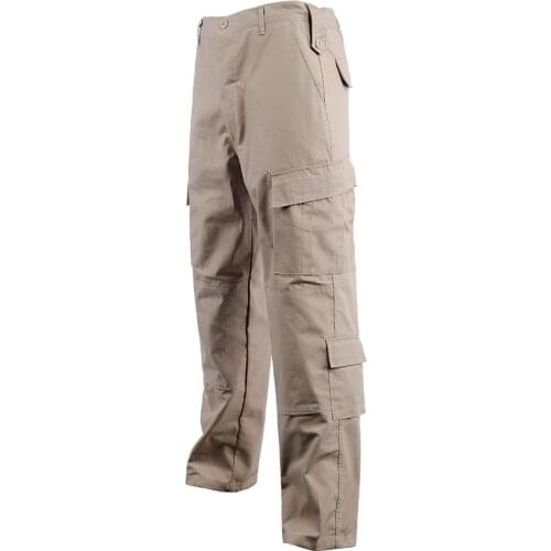 S/S Mens Pants Black Camouflage 8 Pockets Cargo ACU Pants