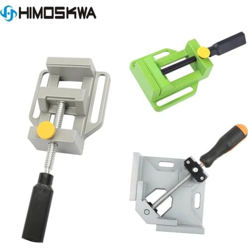 Quick Tongs Aluminum Silver color Alloy Flat Vise For Electric Drill Stand 8010 Tongs Mini Home Use Flat Tongs Bench Vise