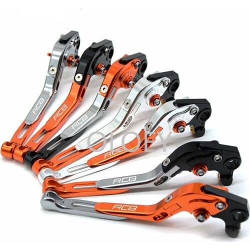 CNC aluminum alloy motorcycle modified horn pull rod telescopic folding brake clutch horn handle for KTM RC8 R 2009-2016