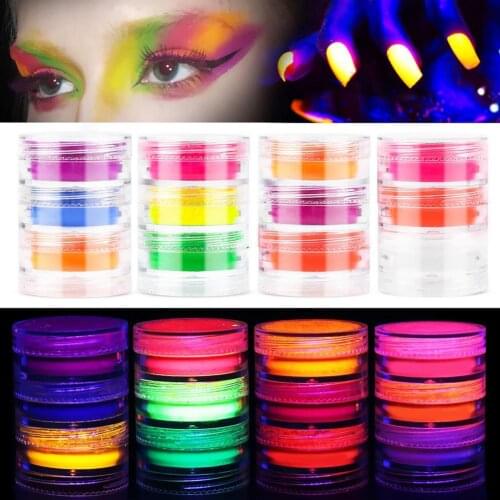 Phosphor Luminescent Long-Lasting PET Nail Pigment Powder for Female nail supplies for professionals nails accesorios 2021