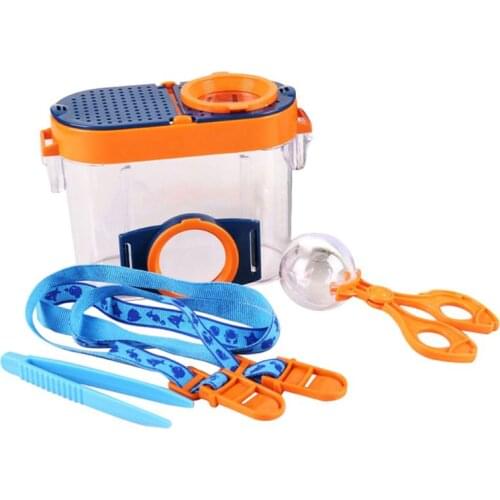 Insect Viewer with Magnify Microscope Child Science Class Viewing Observation for Children Kids Animal Glass Educational Toy