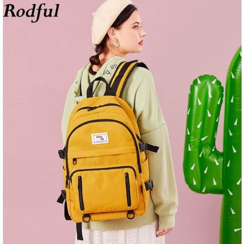 Fashion Large A4 Strong Book Bag School Backpacks for Women Teenagers College Student Nylon Laptop Schoolbag Backpack Female Big
