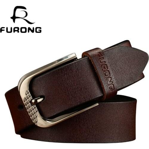 2018 New Male Cowhide Belts Genuine Cow Leather Luxury Jeans Belt for Male Fashion Vintage Pin Buckle Designer Man Belts 100-135
