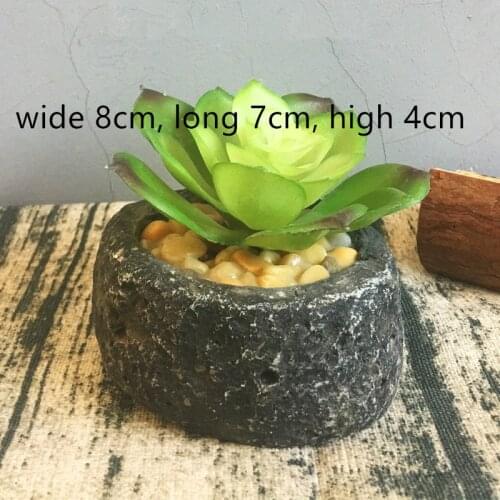 Small Stone Rock Pot Silicone Concrete Mold for Handmade flowerpot DIY Cement Mould