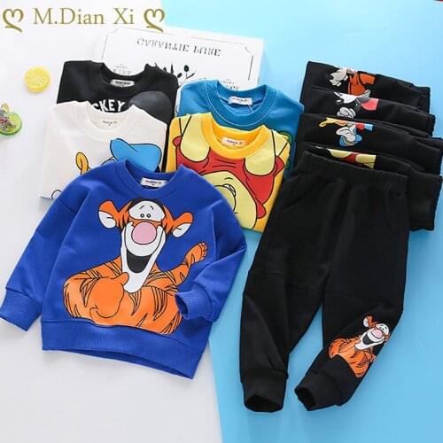 Boys Outfits 2PCS Baby Boys Clothes for Kids Clothing Toddler Childrens Jogging Cartoon Casual Sports Suit Children Kids Suits