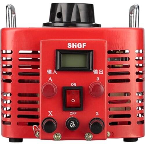 220V Single Phase 3KW AC Voltage Regulator Contact Type Manual Voltage Regulation Power Supply 0V-250V Adjustable Y