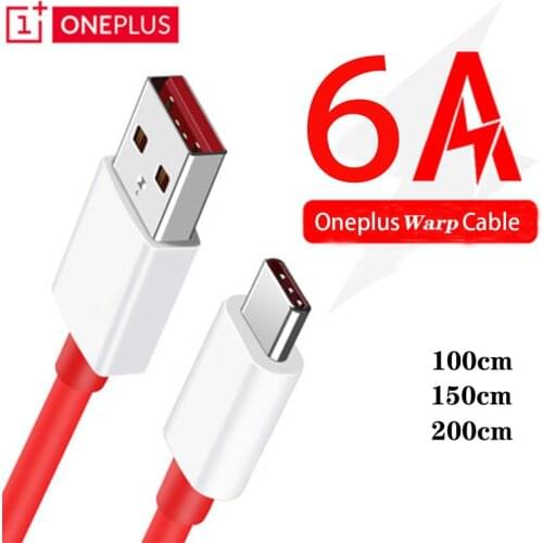 Oneplus 8 Pro Warp Charger Cable Original 6A USB Type C Fast Charge Data Cable Charge Oneplus 8 7 7t Pro 6T 6 5T 5 3T 3