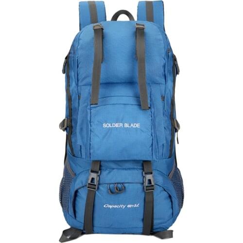 BOWTAC 50L Camping Hiking Backpacks Large Capacity Mountaineering Pack Waterproof Travel Backpack Outdoor Trekking Bag Unisex