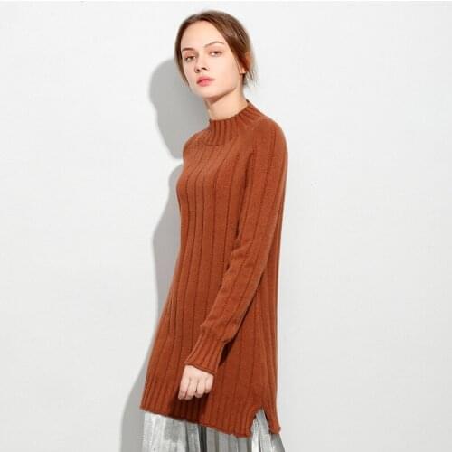 Pullover Polyester Full Real Feminino Poncho 2018 Autumn And Winter New Products Pure Collars Knitwear Loose Sweater