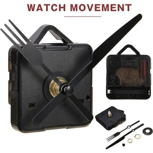 Quartz Wall Movement 55mm Black DIY Clock Mechanism Replacement Repair Parts Kit with Hands Essential Tools