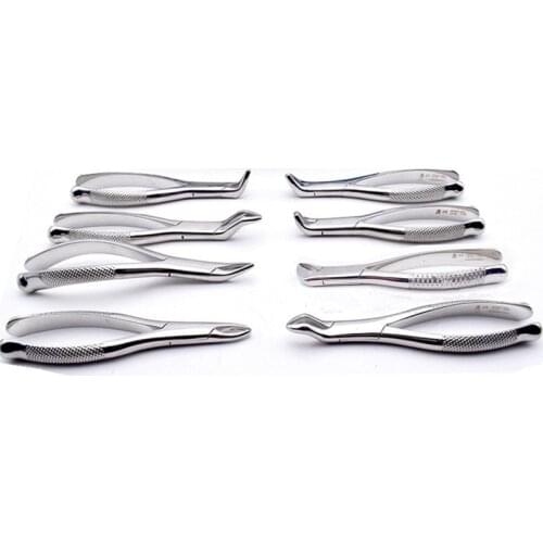 Dental Root Fragment Tooth Extraction Forceps Tooth Pliers Dental Instrument Curved Maxillary Mandibular Teeth Plier Dental tool