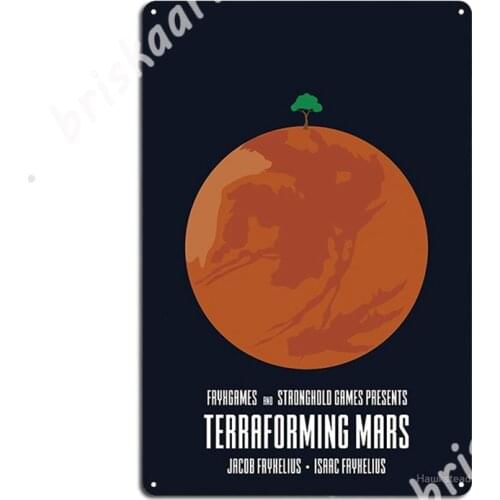 Terraforming Mars - Inspired Artwork Metal Signs pub Kitchen create Wall Decor Tin sign Posters