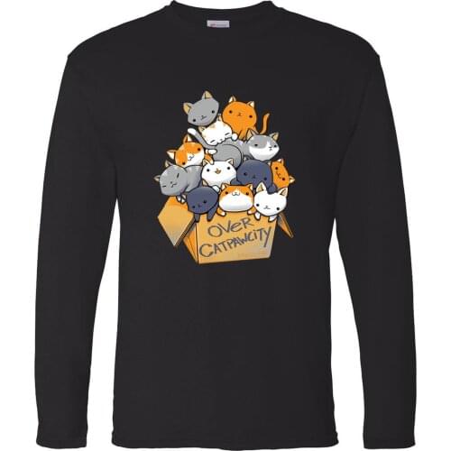 Over Cat Paw Fragile Round Neck Tops Long Sleeve Tee Brand T-Shirts Mans T-shirt Camiseta Streetwear Karate Kid T Shirt Tshirts