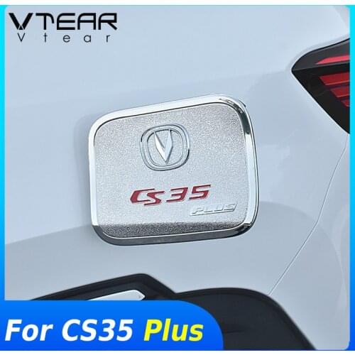 Vtear exterior For Changan CS35 Plus Car styling body Trim decoration Fuel tank cap Frame cover Mouldings accessories parts 2020