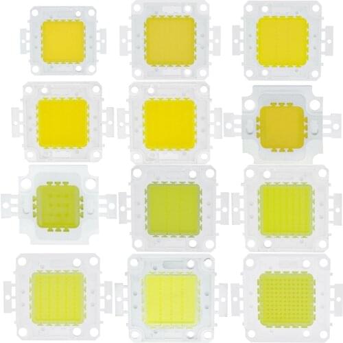 High Power LED COB Chip Lights Beads 10W 20W 30W 50W 70W 100W White Bulb Chips Warm / Cool White For DIY Floodlight Spotlight