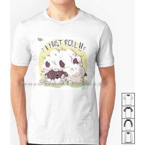 Wooloo Must Roll! T Shirt 100% Cotton Wooloo Sword Shield Creative Trending Vintage Cool Gift Euro Us Size Big Size