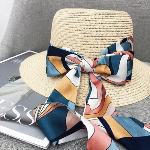 Ribbon Scarf Small satin Silk long Scarf Summer Korean All-match Narrow Neckerchief Waistband Ribbon Extra Long hats Ribbon