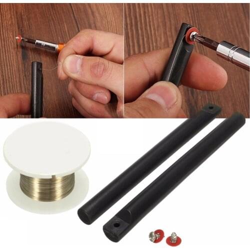 100m 0.1mm Phone LCD Screen Molybdenum Separating Cutting Wire+Stick Handle Bar Molybdenum Plastic Cutting Wire Stick Handle Bar