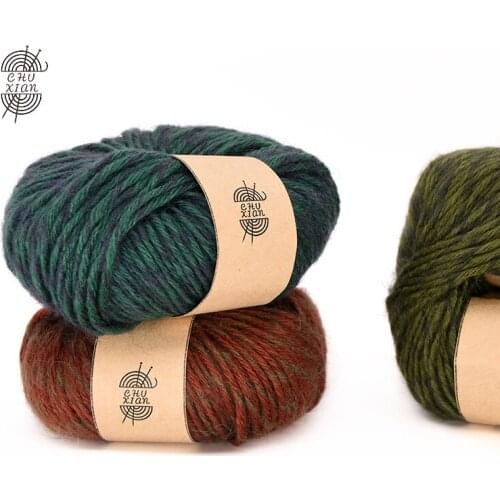 6pcs 50g/Ball Mohair Wool Thick Yarn For Hand Knitting Sweater Scarf Coat Hat B
